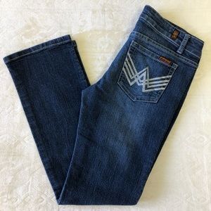7 For All Mankind Glitter ‘A’ Pocket Sz. 27 Jeans
